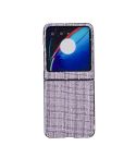 For Motorola Razr 50 Fabric Folding PC Phone Case(Purple)