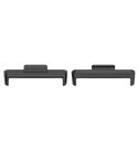 For Huawei Watch Fit3 20mm 1 Pair Zinc Alloy Metal Watch Band Connector(Black)
