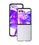 For Motorola Razr 50 Ultra Glitter Full Coverage PU + PC Phone Case(Silver)