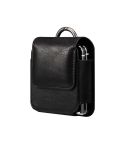 Folding Screen Mobile Phone Waist Hanging Universal Clutch Bag(Black)