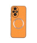 For Honor 200 CD Magsafe Magnetic Cloth Texture Phone Case(Orange)