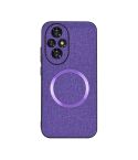 For Honor 200 CD Magsafe Magnetic Cloth Texture Phone Case(Purple)