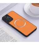 For Motorola Moto G 5G 2024 CD Magsafe Magnetic Cloth Texture Phone Case(Orange)