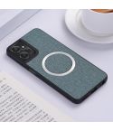For Motorola Moto G 5G 2024 CD Magsafe Magnetic Cloth Texture Phone Case(Light Green)