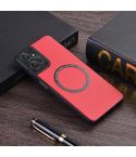 For Motorola Moto G 5G 2024 PU MagSafe Magnetic Phone Case(Red)
