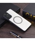 For Motorola Moto G 5G 2024 PU MagSafe Magnetic Phone Case(White)
