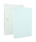 For OnePlus Pad 2 Tri-fold Clear TPU Smart Leather Tablet Case with Pen Slot(Light Green)