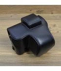 For FUJIFILM X-S20 Full Body Leather Camera Case Bag with Strap(Black)