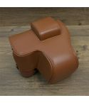 For FUJIFILM X-S20 Full Body Leather Camera Case Bag with Strap(Brown)