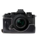 For Nikon ZFC Glossy PU Leather Camera Half Case Base(Black)