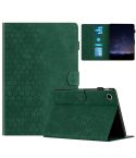 For Huawei MatePad T10 / T10S Honeycomb Embossed Leather Tablet Case(Green)
