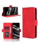For XReal Beam Pro Skin Feel Calf Texture Card Slots Leather Phone Case(Red)