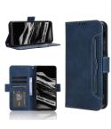 For XReal Beam Pro Skin Feel Calf Texture Card Slots Leather Phone Case(Blue)