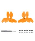 For DJI Neo Sunnylife 2016S Drone Color 3-Blade Propeller, Quantity:2 pairs(Orange)