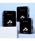 SX85 1 TX + 2 RX Square Smart Noise Reduction Lavalier Wireless Microphone(Type-C)