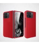 For Google Pixel 9 Pro Fold Litchi Texture Leather PC Shockproof Phone Case(Red)