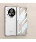 For Honor Magic V3 GKK Integrated Magnetic Fold Hinge AG Phantom Shockproof Phone Case(Silver)