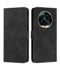 For Realme 13 Pro+ 5G Global Skin Feel Heart Embossed Leather Phone Case(Black)