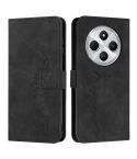 For Redmi 14C 4G Skin Feel Heart Embossed Leather Phone Case(Black)