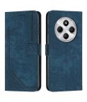 For Redmi 14C 4G Skin Feel Stripe Pattern Leather Phone Case(Blue)