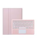 For Honor MagicPad 2 12.3 AH22-A Ultra-thin Detachable Bluetooth Keyboard Leather Tablet Case with Touchpad(Pink White)