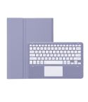 For Honor MagicPad 2 12.3 AH22-A Ultra-thin Detachable Bluetooth Keyboard Leather Tablet Case with Touchpad(Lavender White)