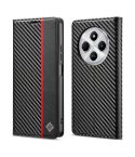 For Redmi 14C 4G LC.IMEEKE Carbon Fiber Texture Flip Leather Phone Case(Vertical Black)