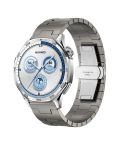 For Huawei GT4 46mm / GT5 46mm / GT5 Pro 22mm H-shaped Butterfly Buckle Stainless Steel Watch Band(Titanium Color)