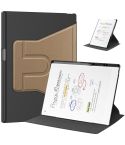 For reMarkable Paper Pro Voltage Holder Rotation Smart Leather Tablet Case(Apricot)