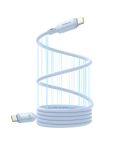 Baseus PicoGo Series 240W Type-C to Type-C Magnetic Liquid Silicone Fast Charging Data Cable, Length: 1m(Blue)