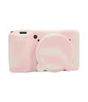 For Ricoh GR III Soft Silicone Protective Case(Mist Pink)