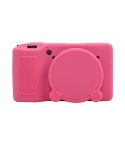 For Ricoh GR III Soft Silicone Protective Case(Rose Red)