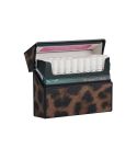 For IQOS Series Electronic Cigarette Grooved Leather PC Storage Box(Leopard Brown)