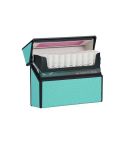For IQOS Series Electronic Cigarette Grooved Leather PC Storage Box(Mint Green)