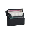 For IQOS Series Electronic Cigarette Grooved Leather PC Storage Box(Black)