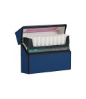 For IQOS Series Electronic Cigarette Grooved Leather PC Storage Box(Blue)