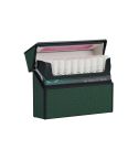 For IQOS Series Electronic Cigarette Grooved Leather PC Storage Box(Green)