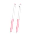 For Redmi Smart Pen 2pcs/Set Transparent Jelly Series Stylus Pen Silicone Protective Cover(Cherry Pink)
