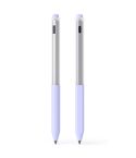 For Lenovo Gen3 Stylus Pen 2pcs/Set Jelly Series Stylus Pen Silicone Protective Cover(Lavender Purple)