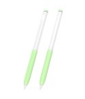 For vivo Pencil 2S / iQOO Pencil2s 2pcs/Set Transparent Jelly Series Stylus Pen Silicone Protective Cover(Matcha Green)