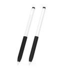 For vivo Pencil 2S / iQOO Pencil2s 2pcs/Set Transparent Jelly Series Stylus Pen Silicone Protective Cover(Black)