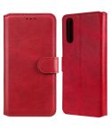 For Sony Xperia 10 II Classic Calf Texture PU + TPU Horizontal Flip Leather Case, with Holder & Card Slots & Wallet(Red)