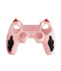 For Sony PS5 Flame Silicone Gamepad Protective Case(Pink)