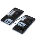 For  ASUS ROG Phone 9 Pro Snap Buckle Metal Frame Glass Back Panel Phone Case(Sierra Blue)
