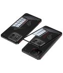 For  ASUS ROG Phone 9 Pro Snap Buckle Metal Frame Glass Back Panel Phone Case(Black)