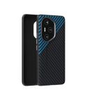 For Honor 300 Pro ABEEL C Carbon Fiber Series 6D Micro Relief Phone Case(Black Blue)