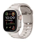 For Apple Watch 46mm / 49mm / 45mm / 44mm Single Nail Dual-Color Multi-hole Silicone Watch Band(Starlight)