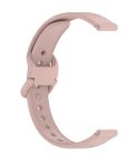 12mm Solid Color Nail Buckle Silicone Watch Band(Pink)
