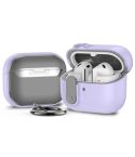For Samsung Galaxy Buds3 / 3 Pro Mars Earphone Protective Case with Security Lock(Purple)