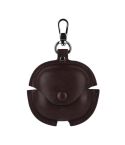 For Redmi Buds 6 Lite Business Leather Earphone Protective Case with Hook(Dark Brown)